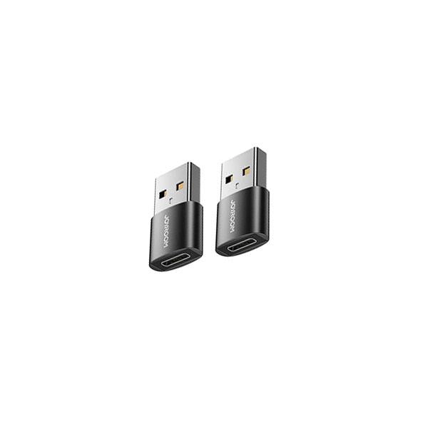 JOYROOM S-H152 USB Male to Type-C Female Adapter 2PCS Black – Fast Charging & Data Transfer Adapter