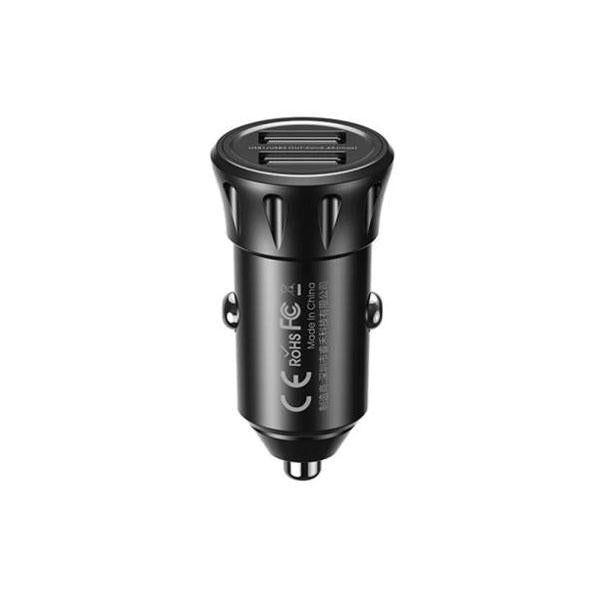 Remax Car Charger Vanguard Series 2USB 2.4A Black RCC-236 Fast Car Charger