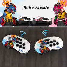 Professional A16 Wireless Arcade Game Console – 15,000 Built-in Games 4K HD HDMI TV Game Stick with Dual Wireless Controllers