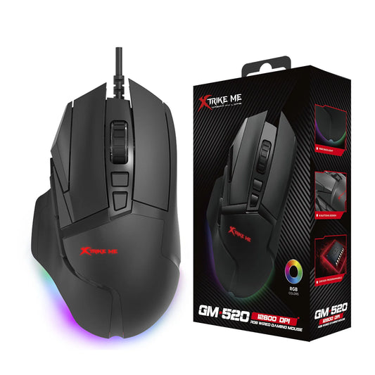 XTRIKE ME GM520 RGB Wired Gaming Mouse – 8 Buttons High Precision Gaming Mouse