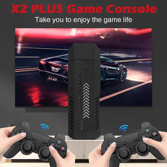 X2 Plus Game Stick 37000+ Games Pre-Installed – HD Retro Gaming Console
