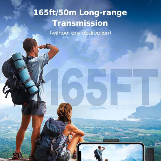 K13 Type-C ANC Dual Wireless Lavalier Microphone – Professional Audio Recording with Active Noise Cancellation