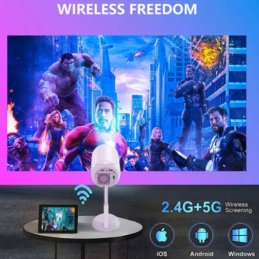 TS-6 YJMOYE Portable Smart Projector – Transform Any Space into a Home Cinema