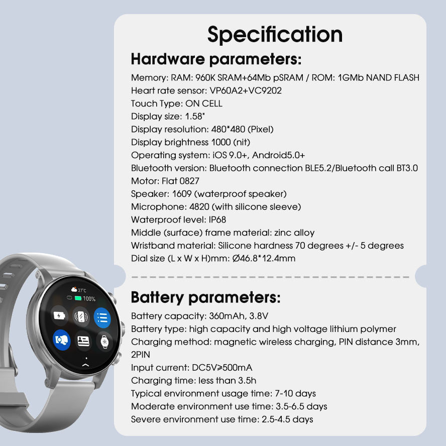 LDNIO SW01 High-Performance Smartwatch – AMOLED HD Screen, Smart Health & Sports Tracking