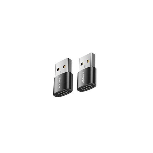 JOYROOM S-H152 USB Male to Type-C Female Adapter 2PCS Black – Fast Charging & Data Transfer Adapter