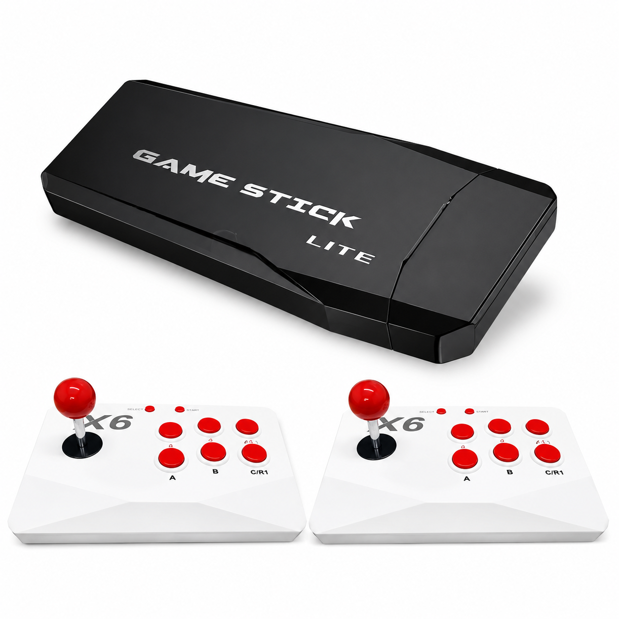 X6 Game Stick 8K Console 64GB with Dual 2.4G Wireless Controllers – 20000+ Games