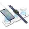 3 In 1 15W Fast Wireless Magnetic Charging Pad for iPhone, AirPods & Smartwatch
