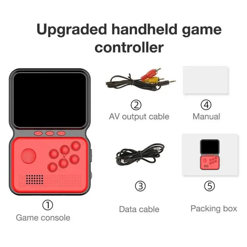 M3 Big Sup Game Box Power 900 in 1 Handheld Gaming Console – 3.0 Inch Color LCD Retro Game Player Original