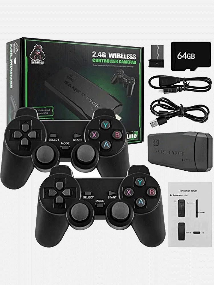 M8 4K Retro Game Stick – Plug & Play Wireless Gaming Console with 20000+ Games ORIGINAL
