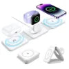 3 In 1 15W Fast Wireless Magnetic Charging Pad for iPhone, AirPods & Smartwatch