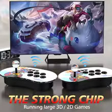 Professional A16 Wireless Arcade Game Console – 15,000 Built-in Games 4K HD HDMI TV Game Stick with Dual Wireless Controllers