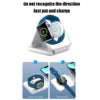 3 In 1 15W Fast Wireless Magnetic Charging Pad for iPhone, AirPods & Smartwatch