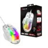 XTRIKE ME GM-319 Wired Gaming Mouse 7200 DPI White – RGB Ergonomic Gaming Mouse