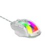 XTRIKE ME GM-319 Wired Gaming Mouse 7200 DPI White – RGB Ergonomic Gaming Mouse