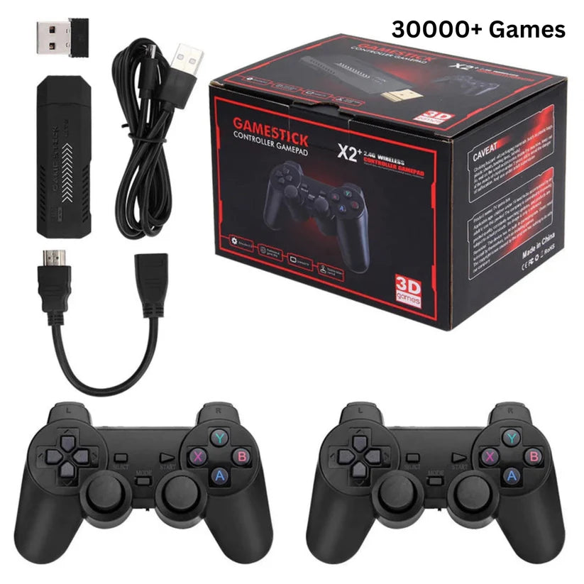 X2 Plus Game Stick 37000+ Games Pre-Installed – HD Retro Gaming Console