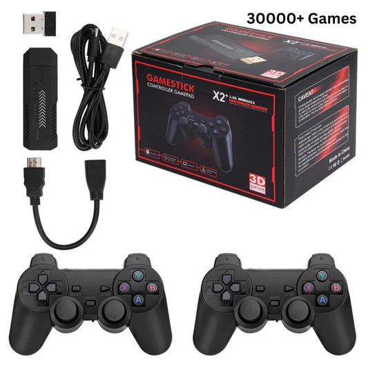 X2 Plus Game Stick 37000+ Games Pre-Installed – HD Retro Gaming Console