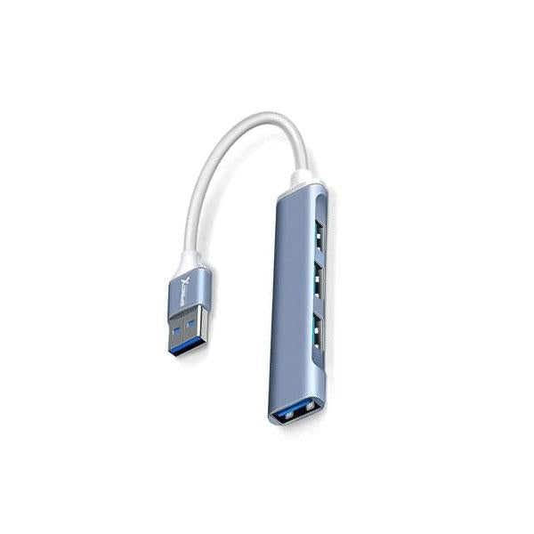 Speed-X SP-U42 4-Port USB 3.0 Hub – Aluminum Alloy Ultra Slim High-Speed Data Hub