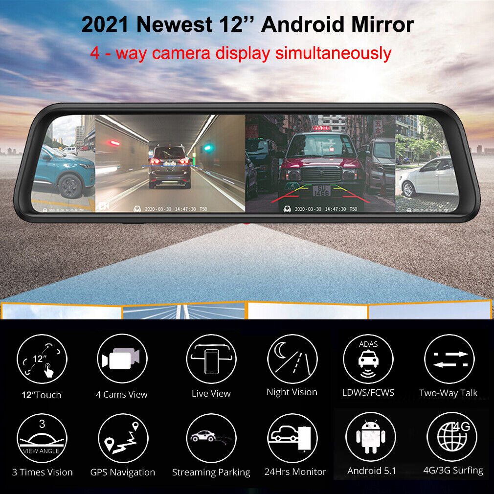L830 Car DVR Mirror Dual Camera – 1080P Front & Rear HD Dash Camera System