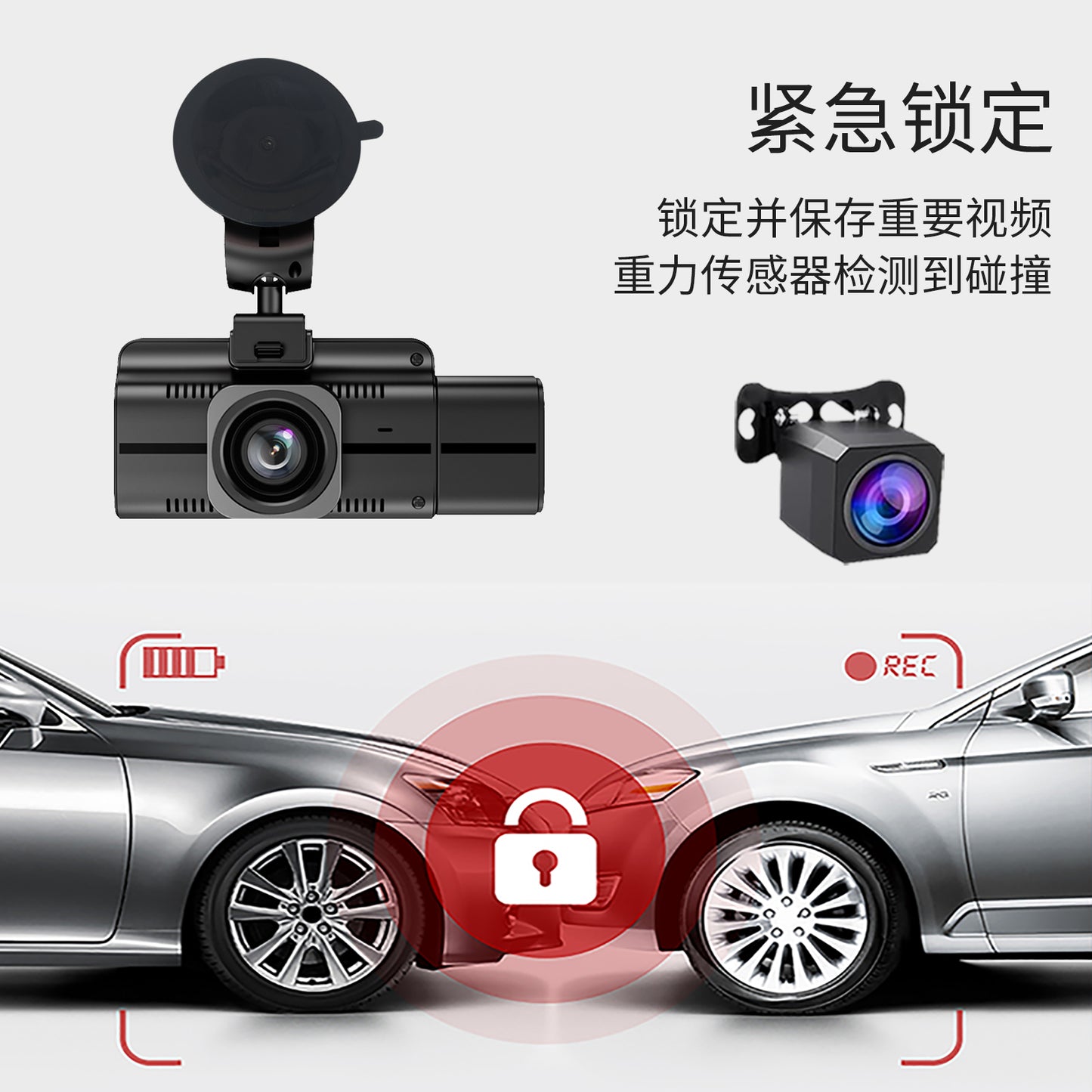 F6 3-Channel WiFi 4K Ultra HD Dash Cam – Advanced Vehicle Security & Recording System