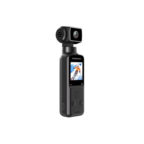 K1 Pocket 5K HD WiFi Action Camera – 270° Rotatable Sports & Vlogging Camera