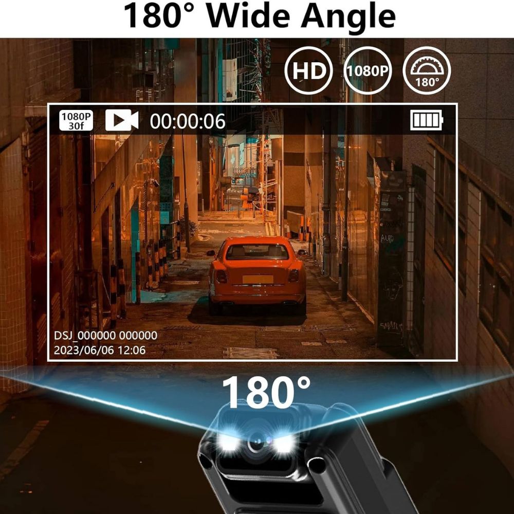 L12 Mini Body Camera WiFi Video Recorder – 1080P HD Wearable Camera with Night Vision