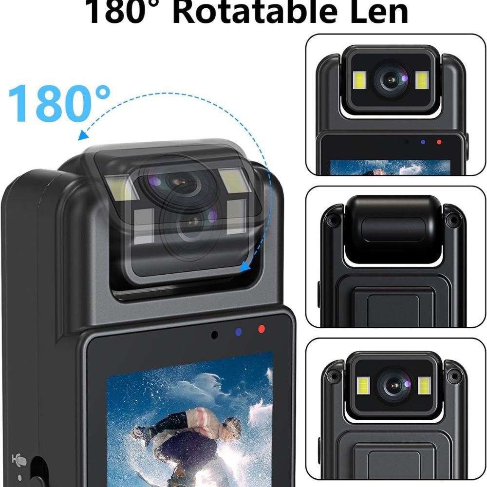 L12 Mini Body Camera WiFi Video Recorder – 1080P HD Wearable Camera with Night Vision