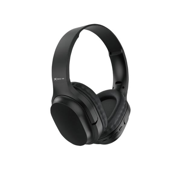 XTRIKE ME HD-214 BK Wireless Bluetooth 5.3 Foldable Over-Ear Headphones with Deep Bass & Built-in Mic