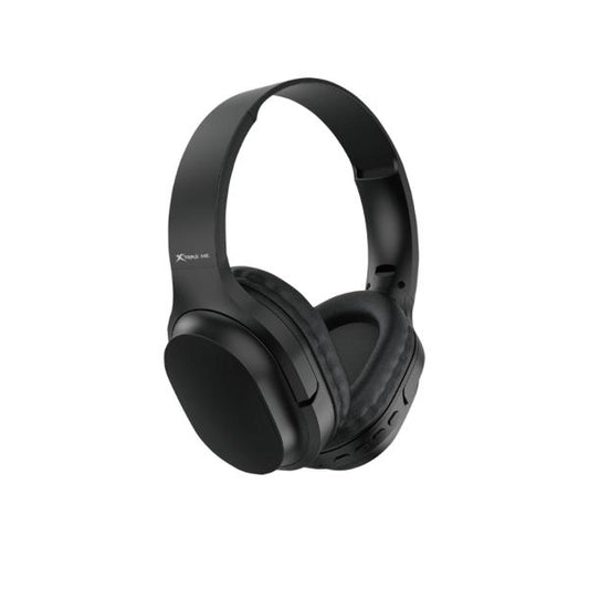 XTRIKE ME HD-214 BK Wireless Bluetooth 5.3 Foldable Over-Ear Headphones with Deep Bass & Built-in Mic