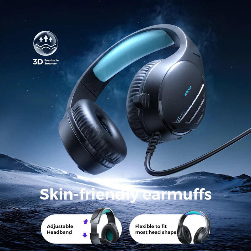 JOYROOM JR-HG2 Gaming Headset Black – Immersive Gaming Audio Experience