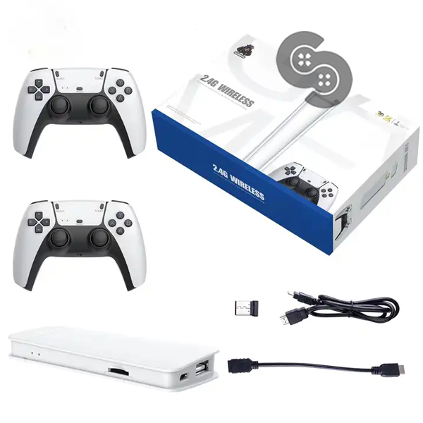 M15 4K Game Stick Console – 20,000+ Retro Games | Dual Wireless Controllers | Plug & Play HDMI Gaming Stick original