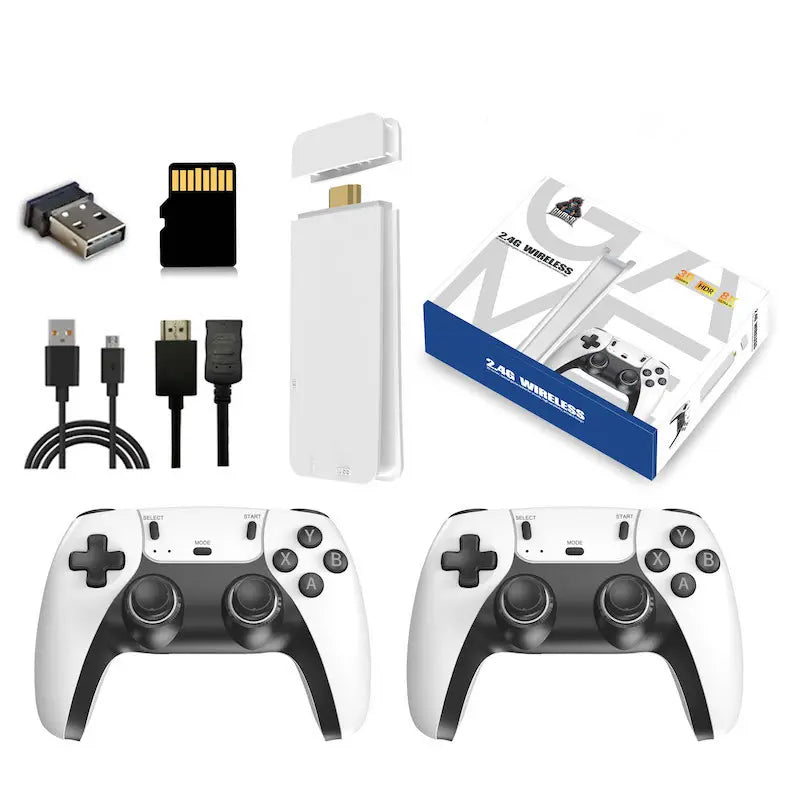 M15 4K Game Stick Console – 20,000+ Retro Games | Dual Wireless Controllers | Plug & Play HDMI Gaming Stick original