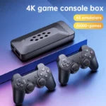 M33 3D Game Stick 64GB – 33000 Video Games with 2.4G Wireless Controllers | 4K Retro Gaming Console 1 year warranty