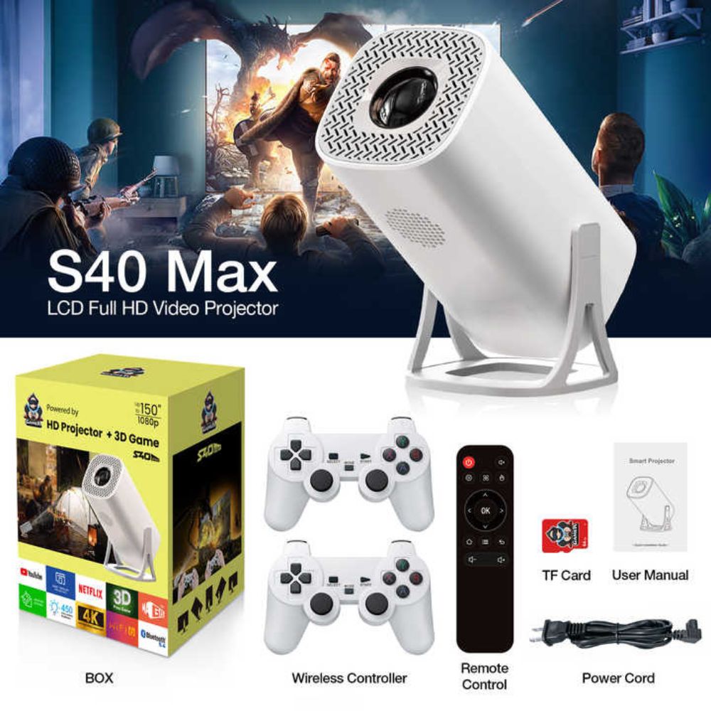 S40 Max Mini Smart Projector – Big Screen Entertainment Anywhere