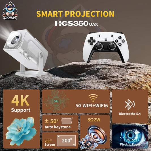 HCS350 Max Smart Projector – 4K Home Entertainment Redefined