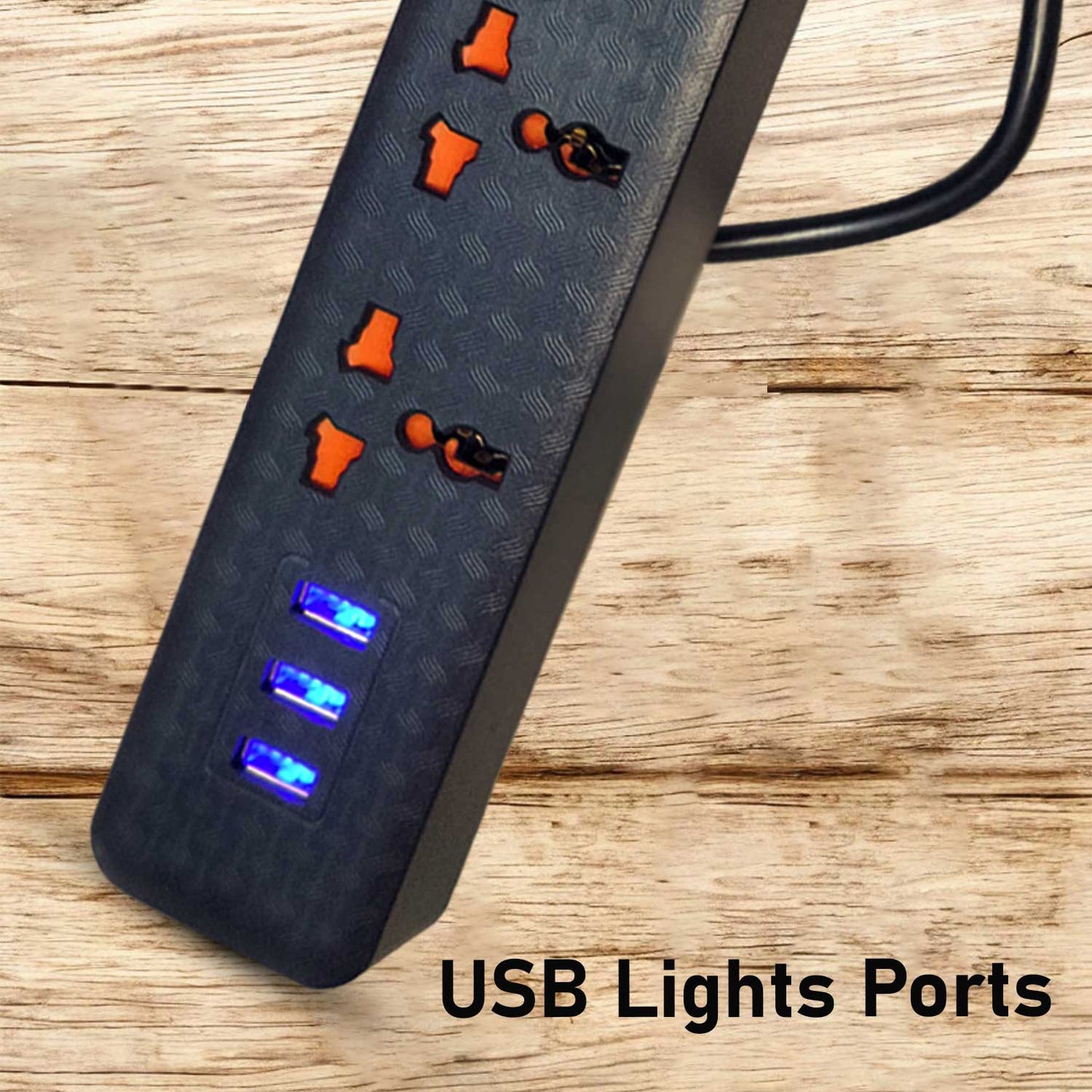 Speed-X 403PUC Premium Portable Power Strip – 4 Sockets, 2 USB-A & 1 USB-C Port