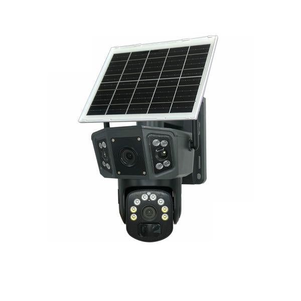 Speed-X CA-WC013 Solar Outdoor 8MP Dual Lens Security Camera – Smart Solar-Powered Surveillance Solution