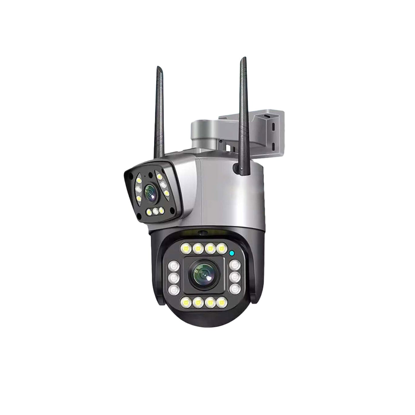 Speed-X SPZ-702 Dual Lens WiFi Outdoor Security Camera – 4MP Full Color Night Vision Smart Surveillance