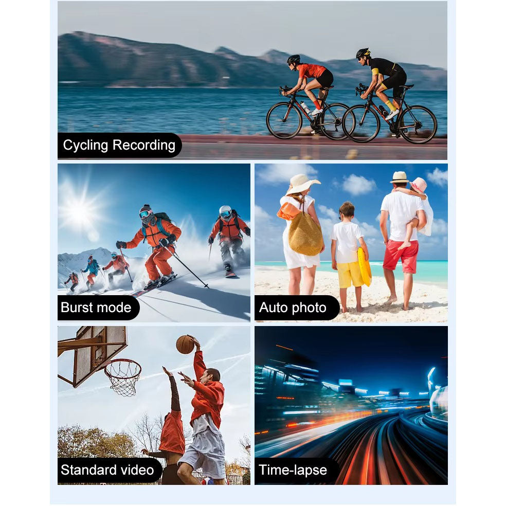 V22 4K Ultra HD Mini Action Camera – Waterproof WiFi Sports Camera with Touch Screen
