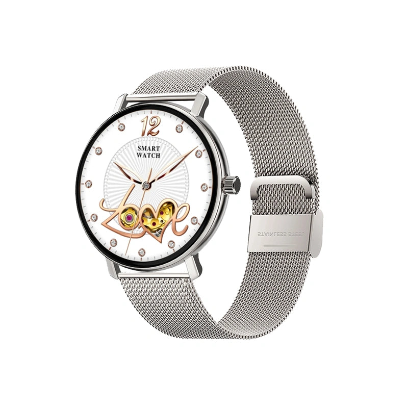 WiWU SW07 Smart Watch – 1.32" AMOLED Display, Bluetooth Calling & Health Fitness Tracker (Silver)