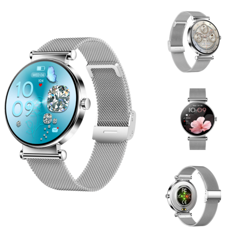 WiWU SW07 Smart Watch – 1.32" AMOLED Display, Bluetooth Calling & Health Fitness Tracker (Silver)