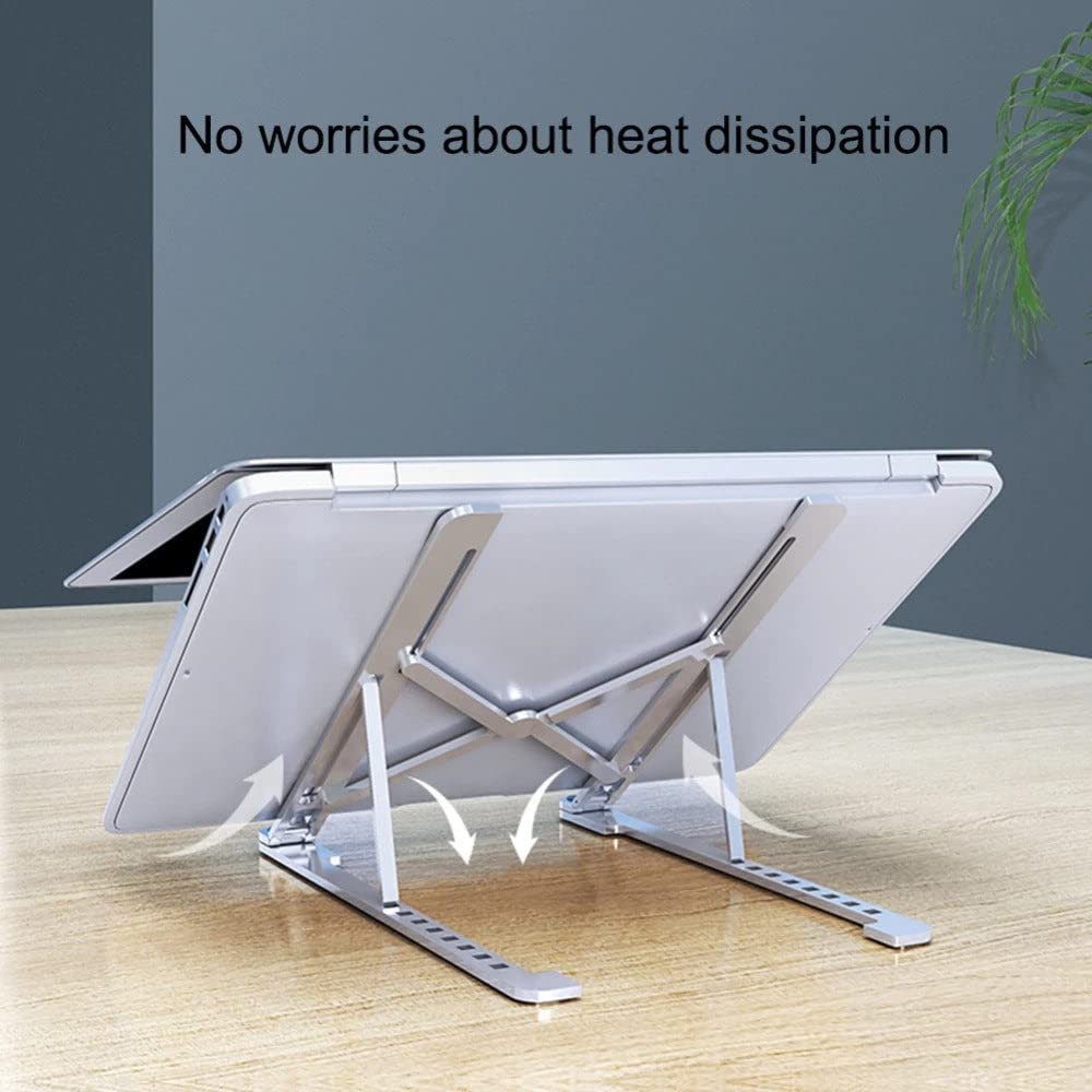 18 Inch Creative Folding Laptop Stand with Storage Bracket | Adjustable Portable Notebook Stand for Laptops & Tablet