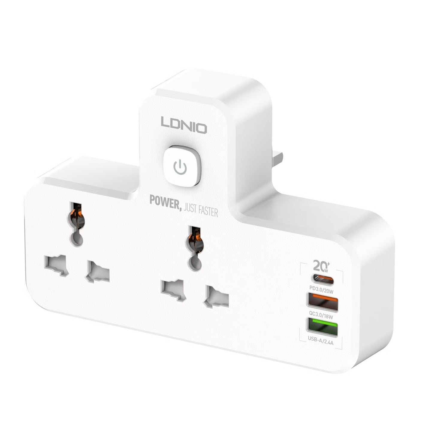 LDNIO SC2311 20W PD Fast Charging 2500W Power Extension with Touch Night Lamp