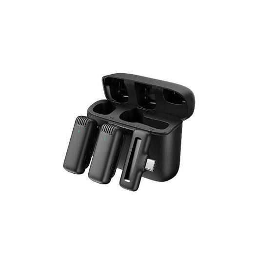 J13 Type-C Dual Wireless Lavalier Microphone with Charging Case – Professional Video Recording Made Easy