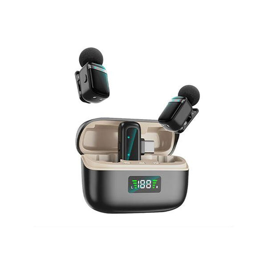 Mini8 RTS Wireless Dual Lavalier Microphone – Premium Metal Condenser Mic for Professional Recording