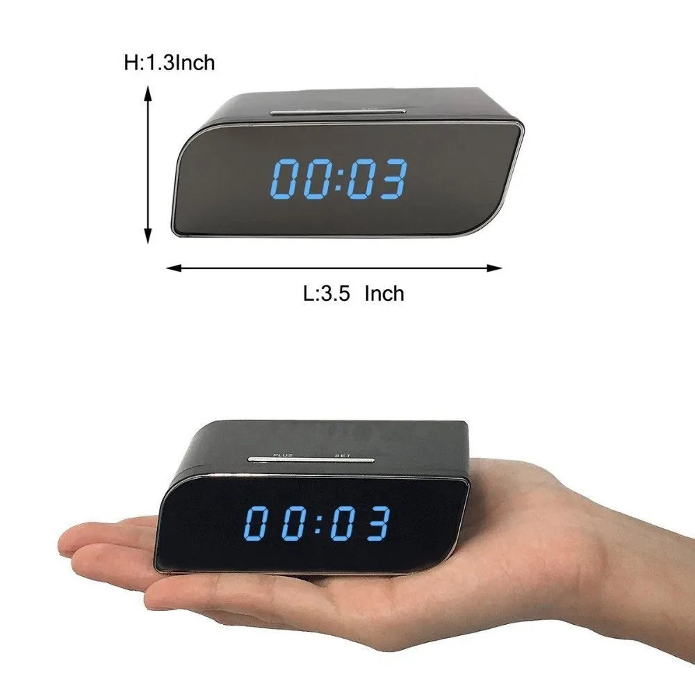 T3 Hidden WiFi Table Clock Camera – 1080P HD Smart Surveillance in a Stylish Clock Design