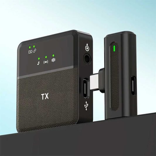 SX8 Type-C & iPhone Dual Professional Wireless Lavalier Microphone – Crystal Clear Audio for Content Creators