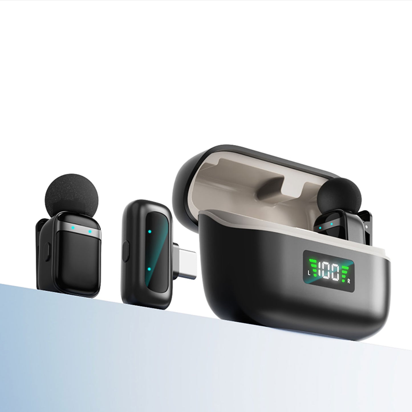 Mini8 RTS Wireless Dual Lavalier Microphone – Premium Metal Condenser Mic for Professional Recording