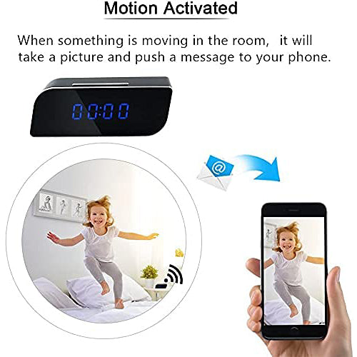 T3 Hidden WiFi Table Clock Camera – 1080P HD Smart Surveillance in a Stylish Clock Design