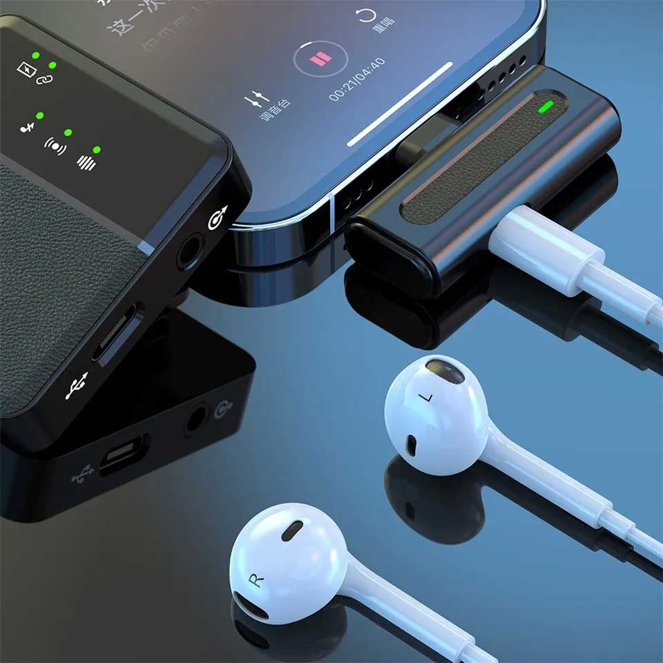 SX8 Type-C & iPhone Dual Professional Wireless Lavalier Microphone – Crystal Clear Audio for Content Creators