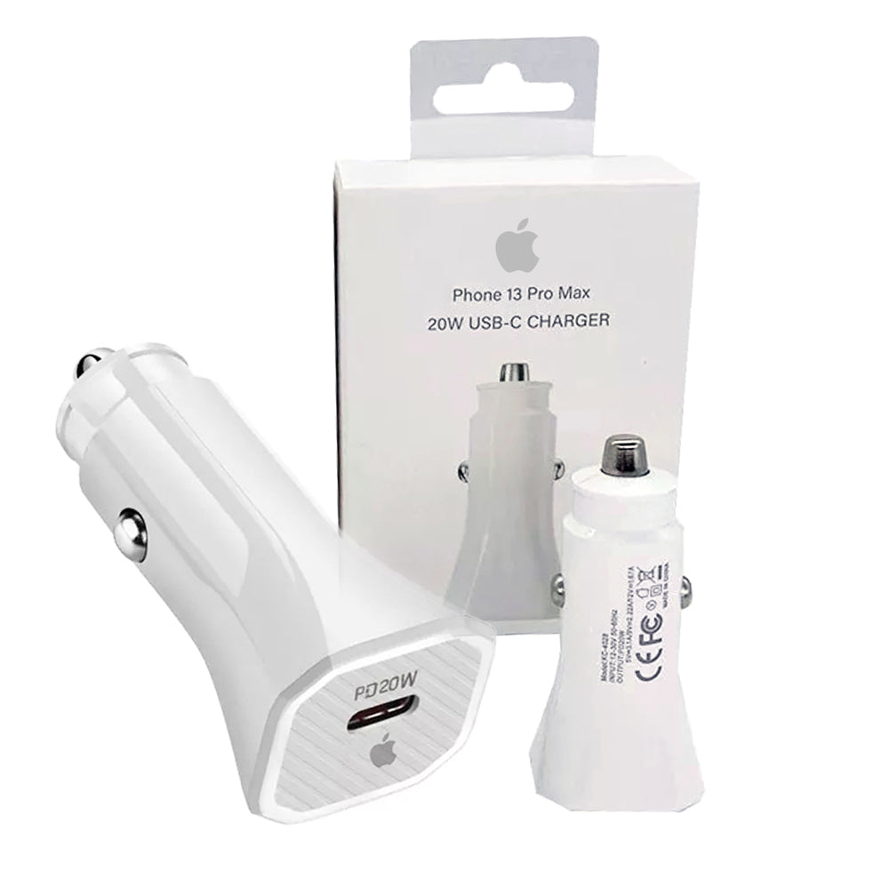 20W USB-C iPhone Car Charger – Power Delivery Fast Charging Adapter
